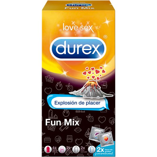 Durex Explosão de Prazer Fun Mix Preservativos 10unid.