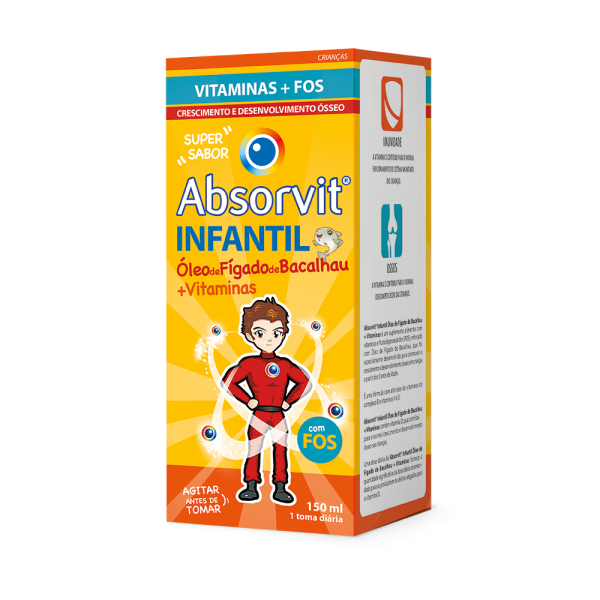 Absorvit Infantil com Óleo de Fígado de Bacalhau 150ml