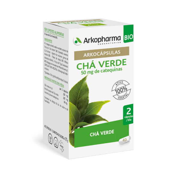 Arkocápsulas® Chá Verde Bio - 40 cápsulas