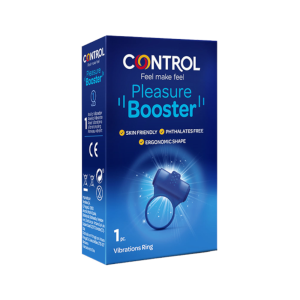 Control Pleasure Booster Anel Vibratório