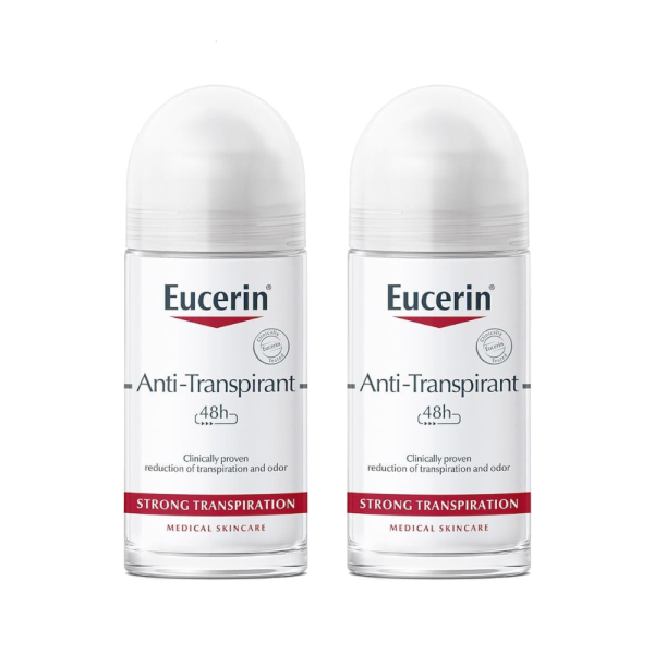 Eucerin Anti-Transpirante Roll-On Transpiração Forte 48h 2x50ml