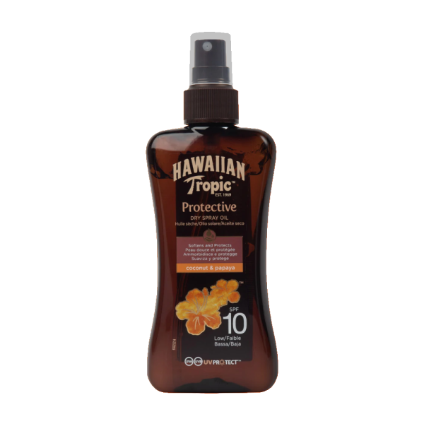 Hawaiian Tropic FPS 10 Protective Spray Dry Oil 200ml