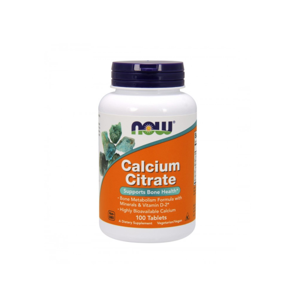 Now Calcium Citrate 100 Comprimidos