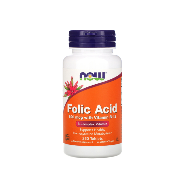 Now Folic Acid 250 Comprimidos