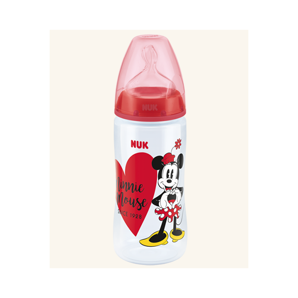 NUK First Choice+ Biberão  Disney Mickey Mouse, 300ml, Silicone, 0-6m - M