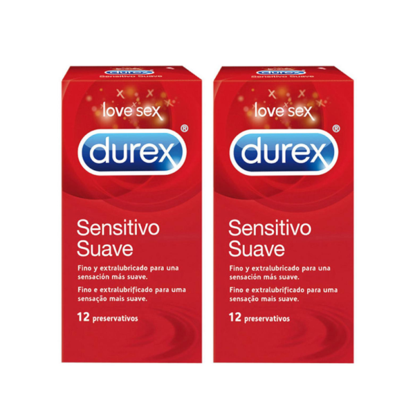 Durex Sensitive Suave Preservativos 2x12 Unidades