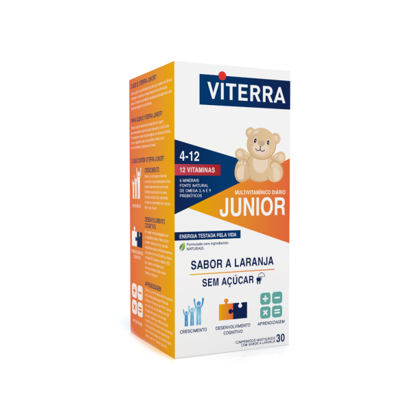 Viterra Junior Ursinhos 30 Comprimidos Mastigáveis