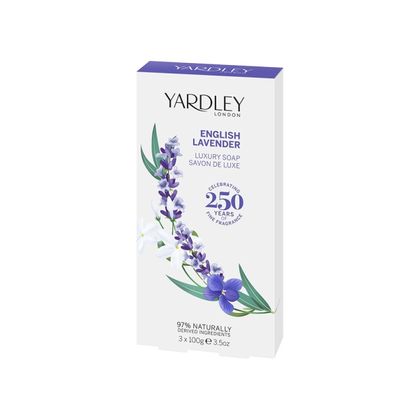 Yardley London English Lavender Luxury Soaps 3x100g