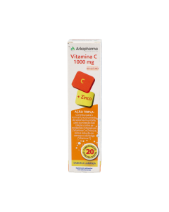 Arkopharma Vitamina C 1000mg + Zinco 20 Comprimidos Efervescentes